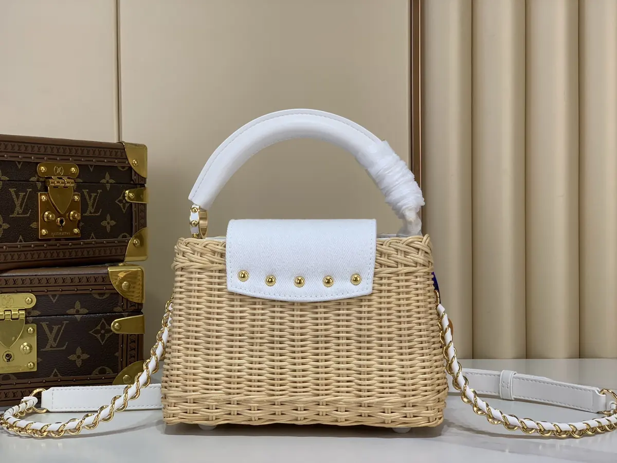 LV Style White Leather Chain Bag Lookbook Reference image 3