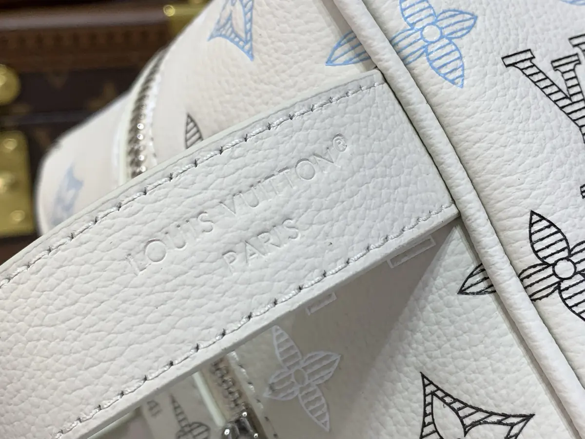 LV Style White Leather Toiletry Bag Lookbook Reference image 6
