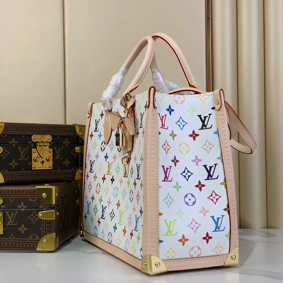 LV Style White Leather Top Handle Bag Lookbook Reference image 2