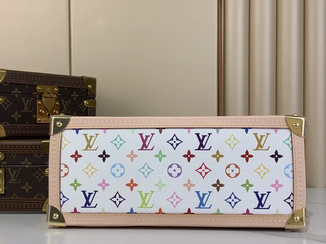 LV Style White Leather Top Handle Bag Lookbook Reference image 4
