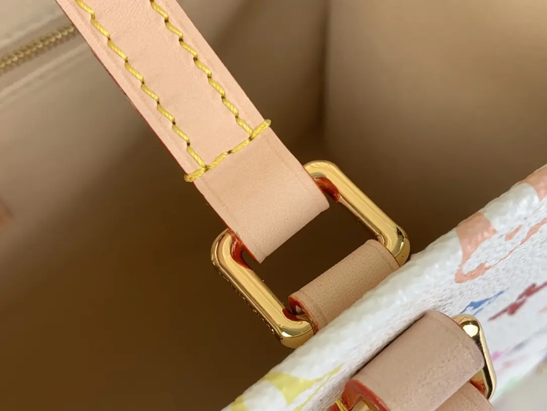 LV Style White Leather Top Handle Bag Lookbook Reference image 6