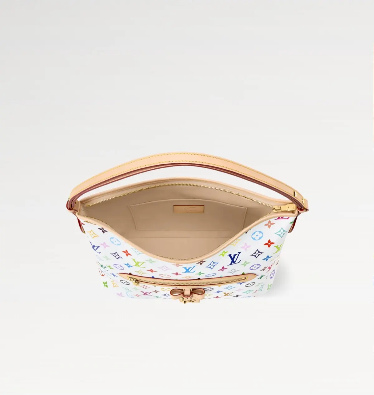 LV Style White Leather Top Handle Bag Lookbook Reference image 4