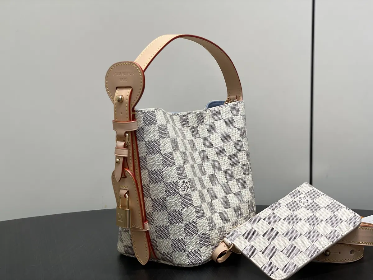 LV Style White Leather Top Handle Bag Lookbook Reference image 3