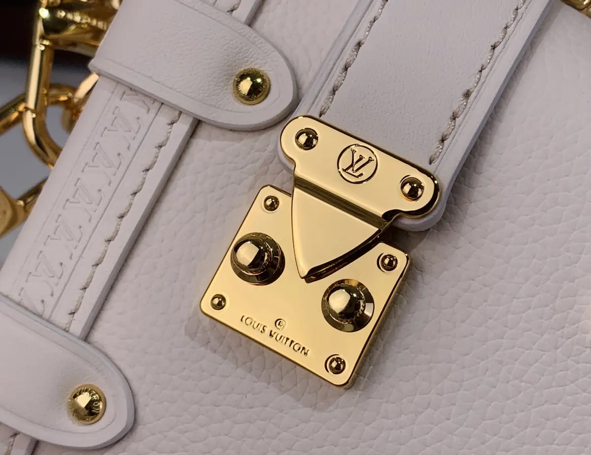 LV Style White Leather Top Handle Bag Lookbook Reference image 6