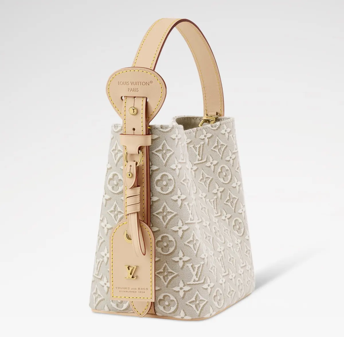 LV Style White Leather Top Handle Bag style reference detail image 2 from source 787719