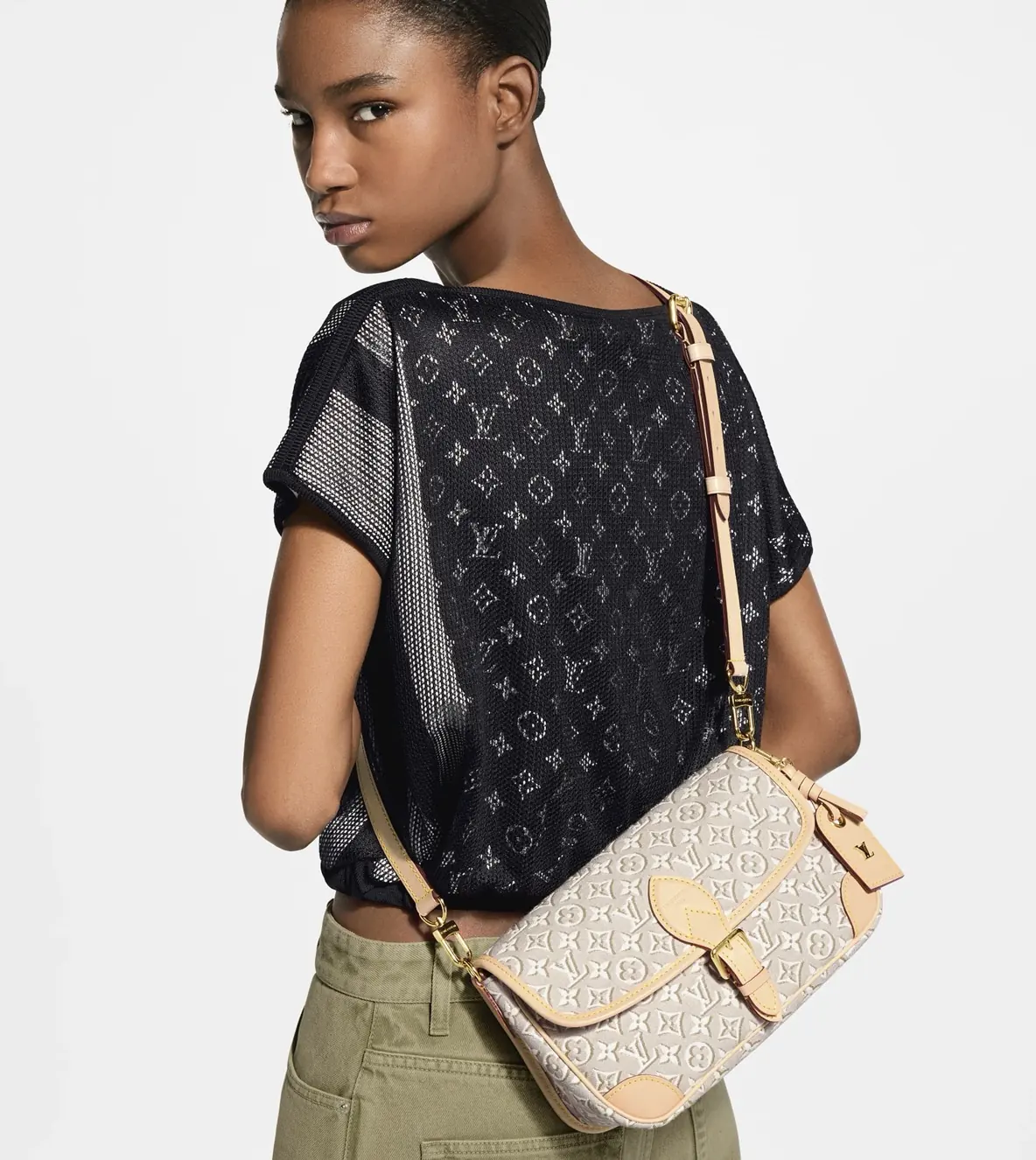 LV Style White Leather Top Handle Bag style reference detail image 7 from source 787720
