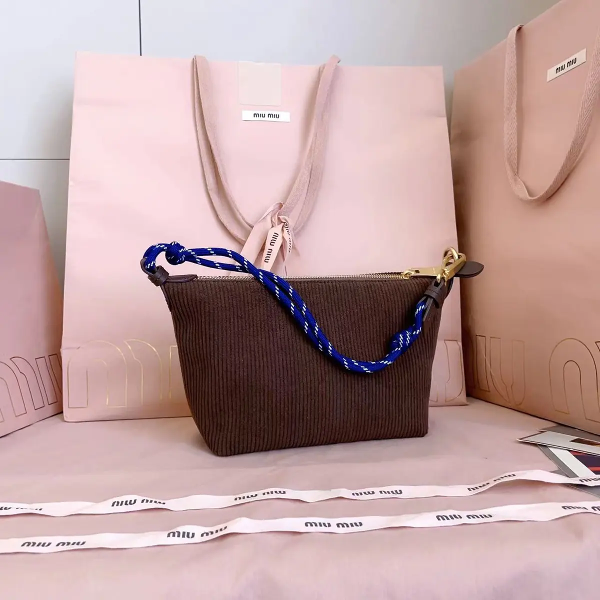 Miu Miu Style Canvas Crossbody Bag Lookbook Reference image 3