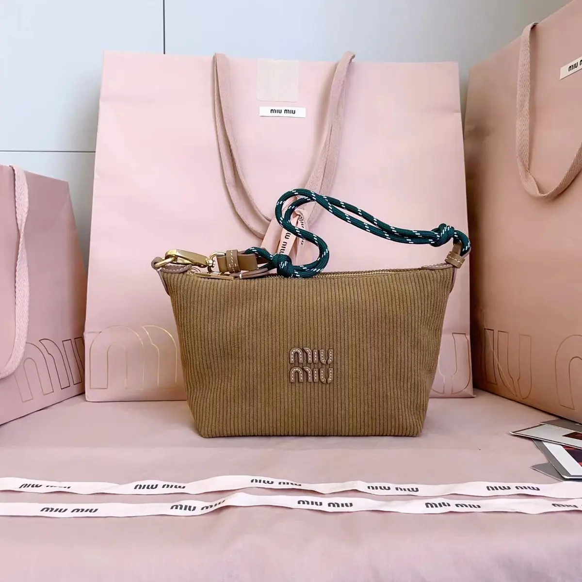 Miu Miu Style Canvas Crossbody Bag Lookbook Reference image 1