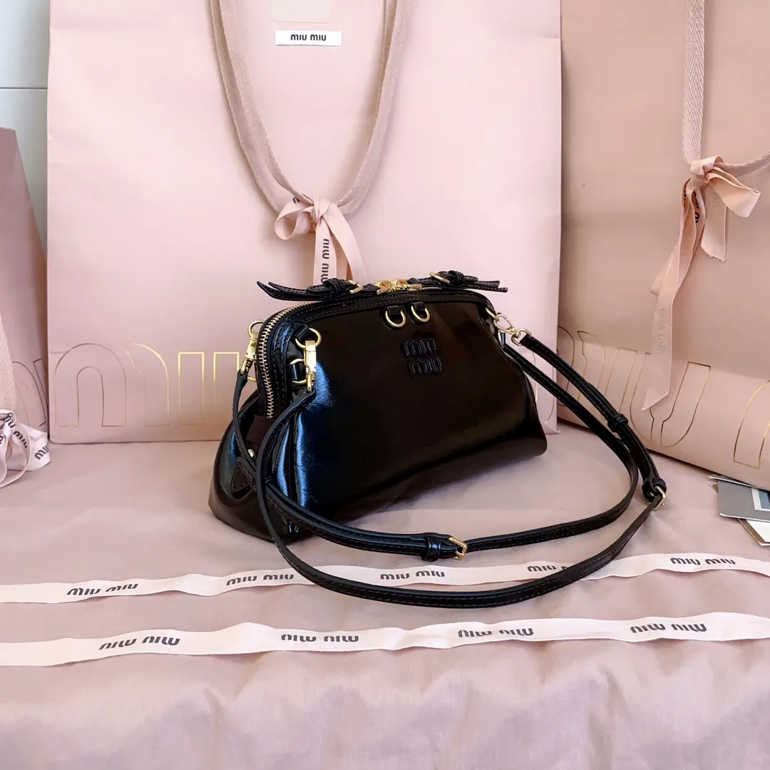 Miu Miu Style Leather Backpack Lookbook Reference image 2