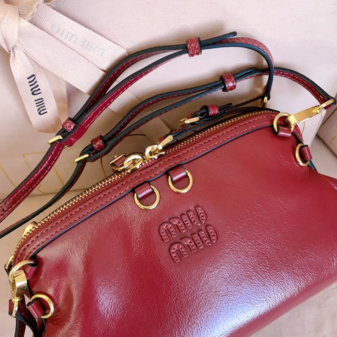Miu Miu Style Leather Backpack Lookbook Reference image 5