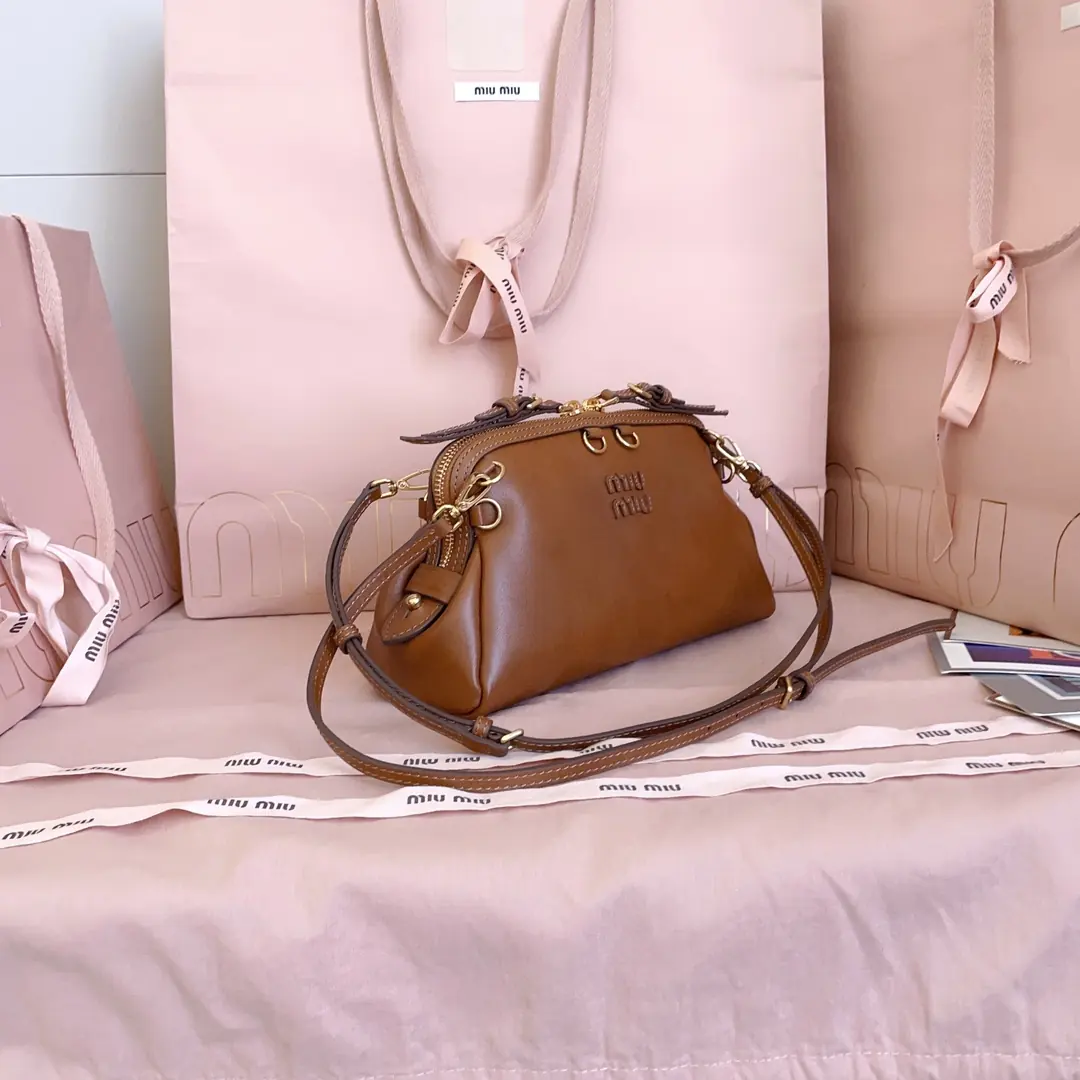 Miu Miu Style Leather Backpack Lookbook Reference image 2
