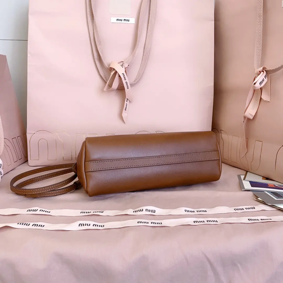 Miu Miu Style Leather Backpack Lookbook Reference image 4