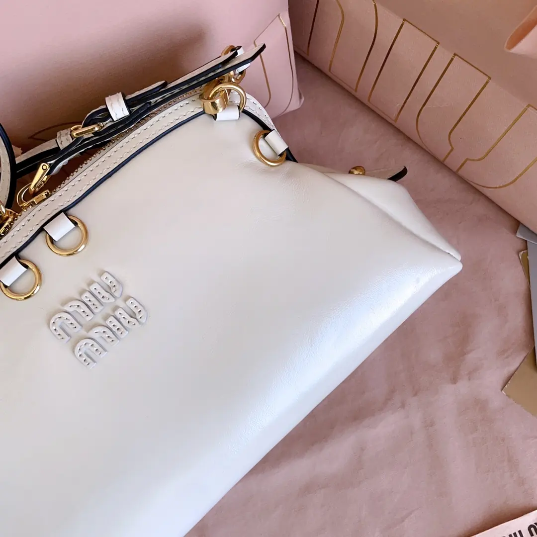Miu Miu Style Leather Backpack Lookbook Reference image 6