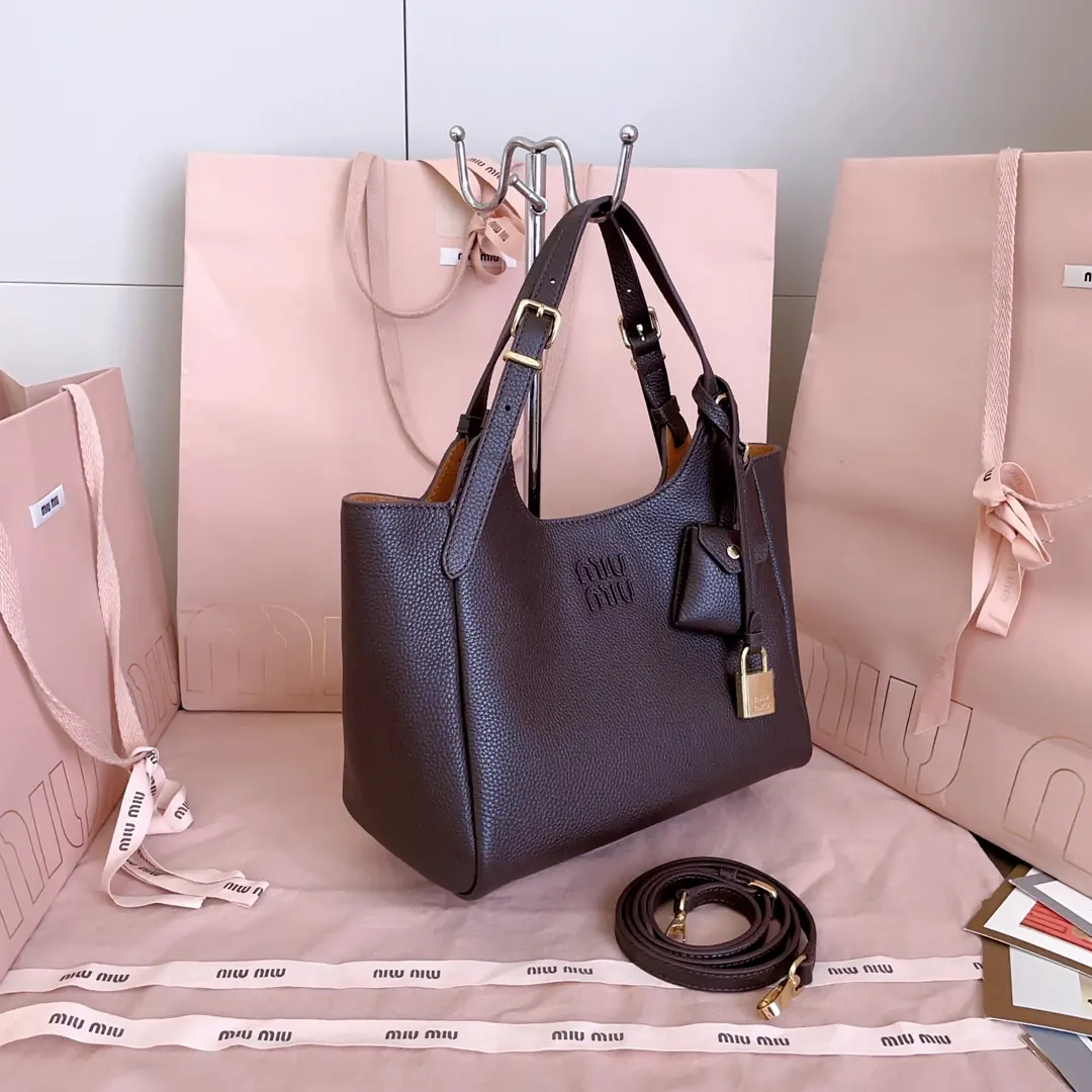 Miu Miu Style Leather Tote Bag Lookbook Reference image 2