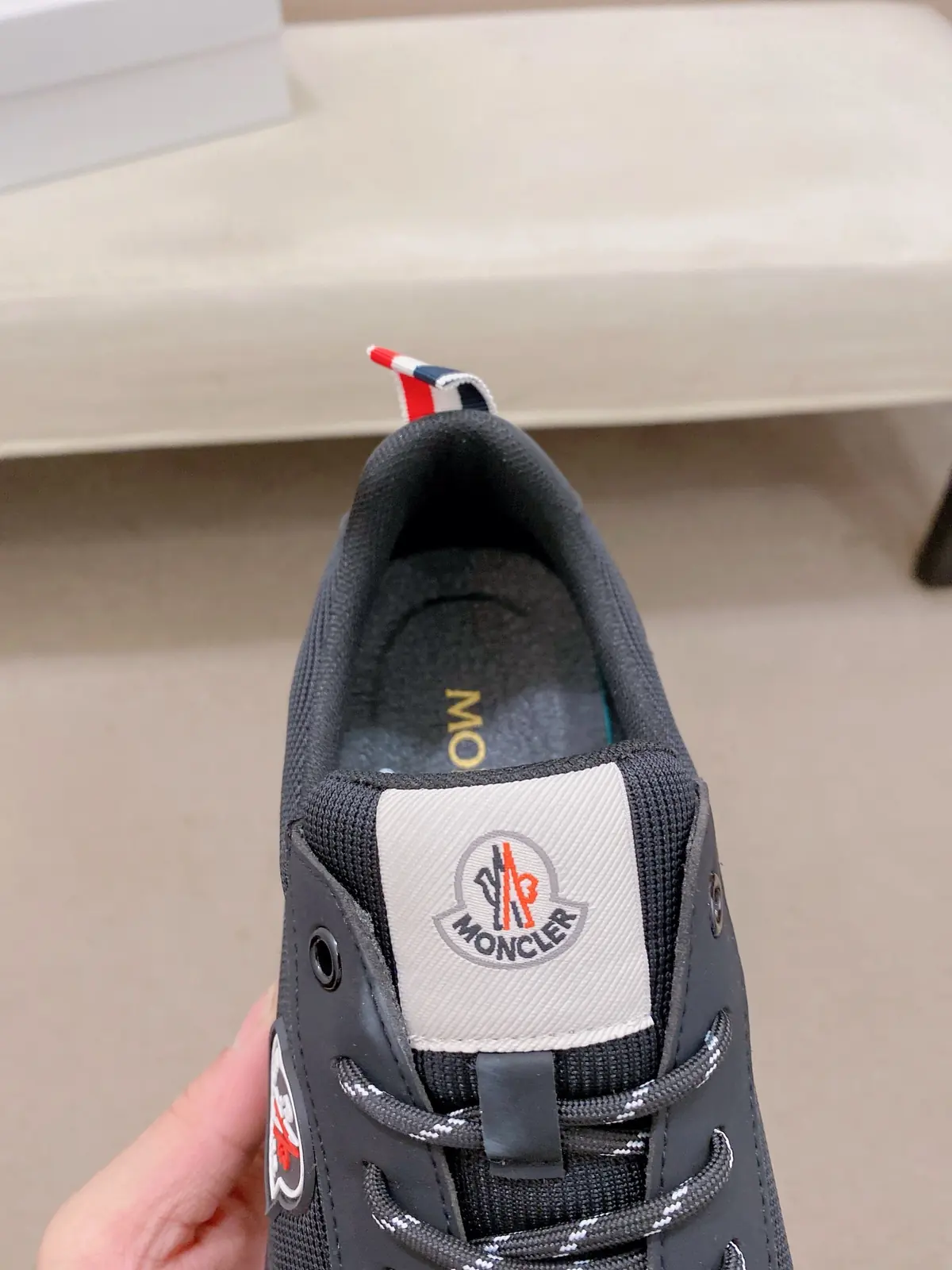 Moncler男 Style Black Leather Men's Shoes Lookbook Reference image 6