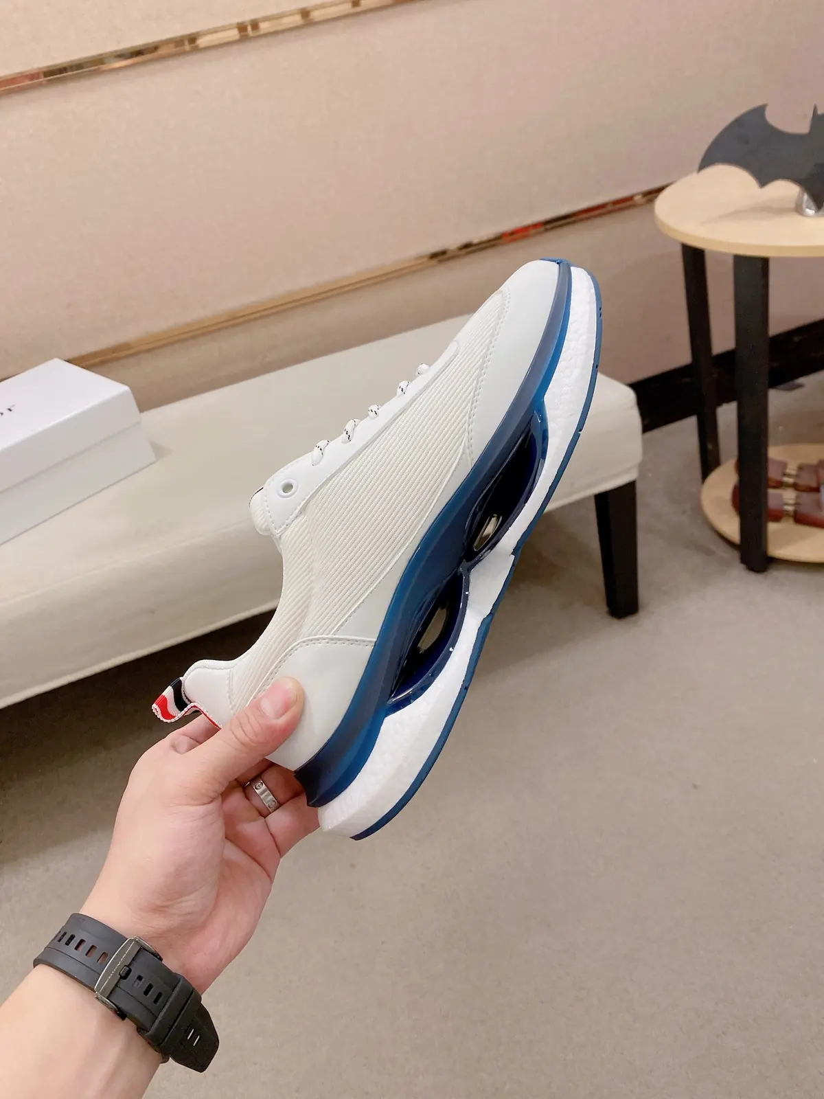 Moncler男 Style Black Leather Men's Shoes Lookbook Reference image 5
