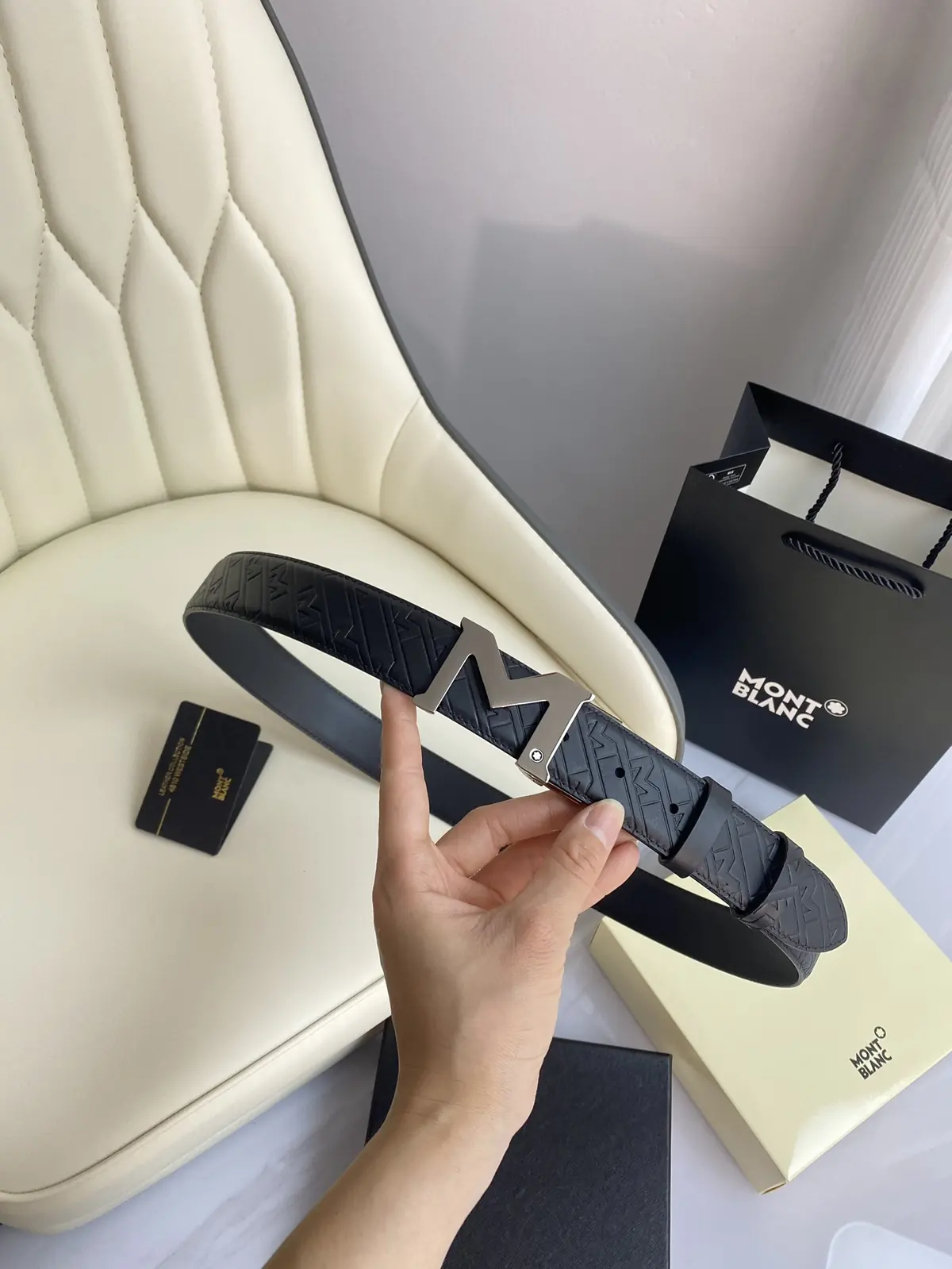 Montblanc（万宝龙男） Style Leather Men's Belts Lookbook Reference image 5