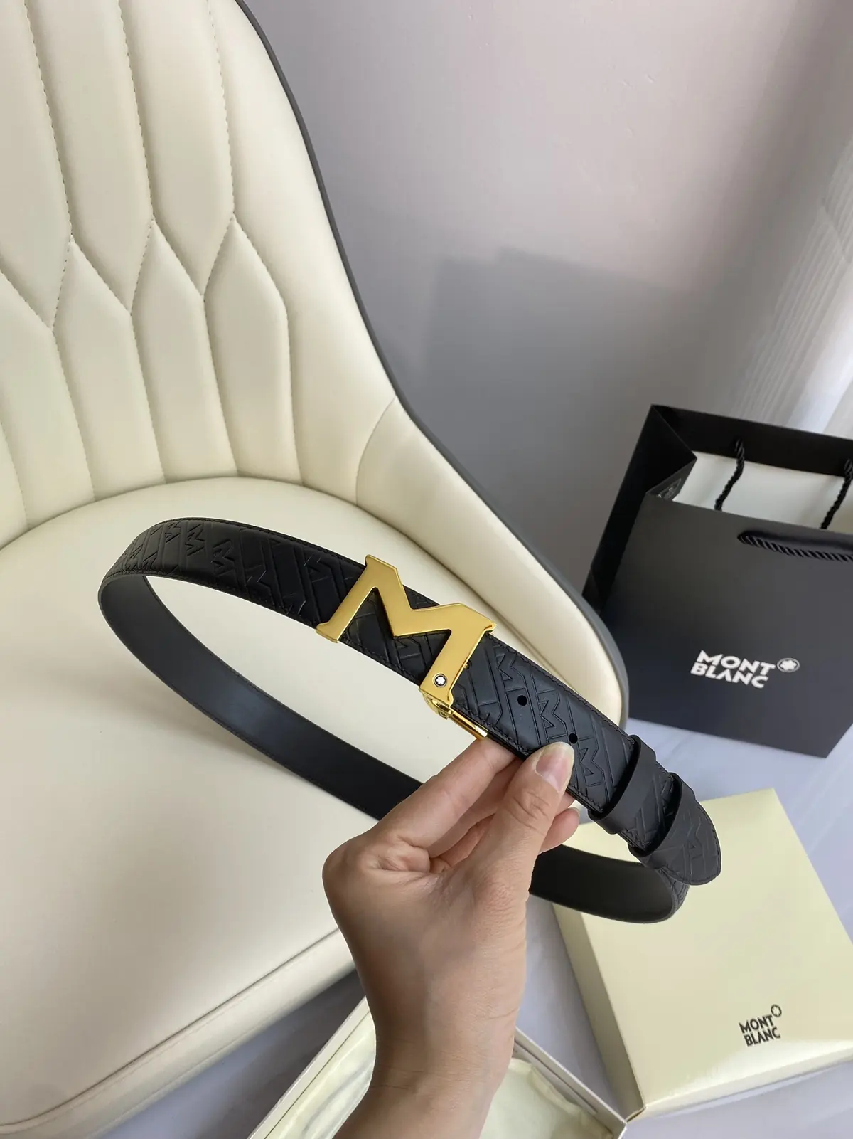 Montblanc（万宝龙男） Style Leather Men's Belts Lookbook Reference image 5
