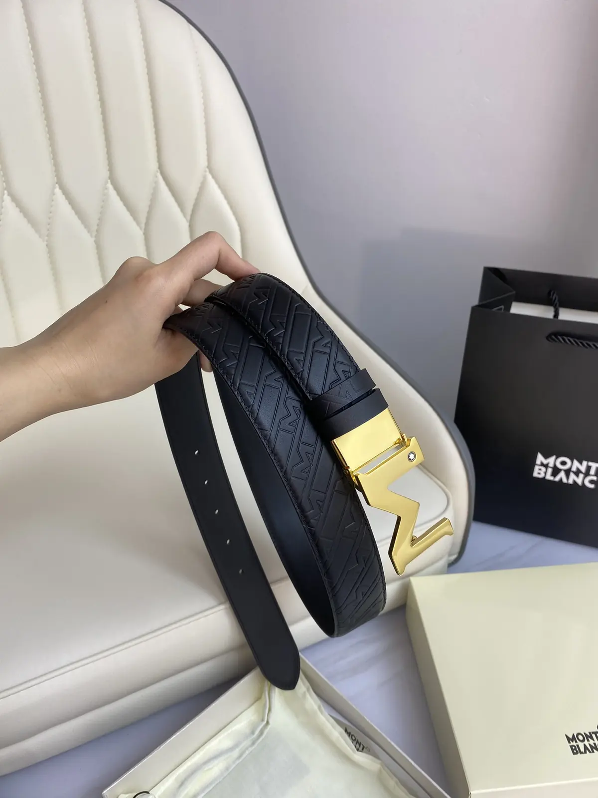 Montblanc（万宝龙男） Style Leather Men's Belts Lookbook Reference image 6