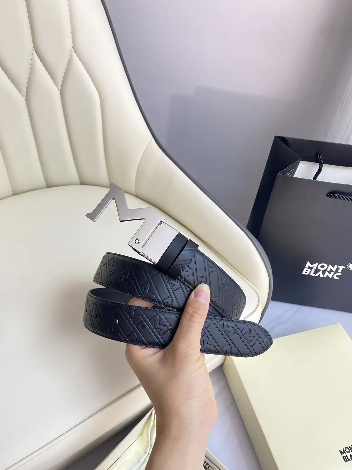 Montblanc（万宝龙男） Style Leather Men's Belts Lookbook Reference image 3