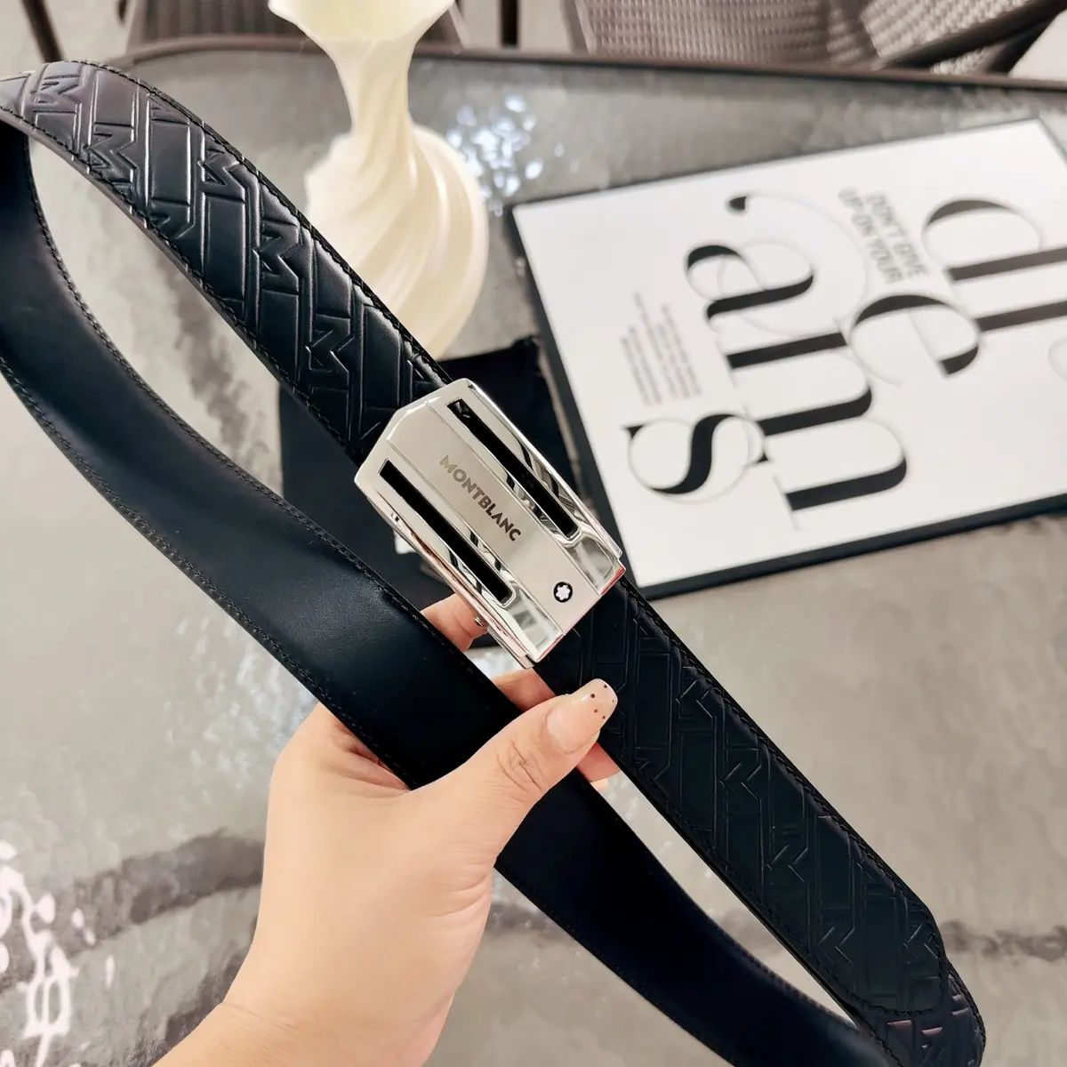 Montblanc（万宝龙男） Style Leather Men's Belts Lookbook Reference image 1