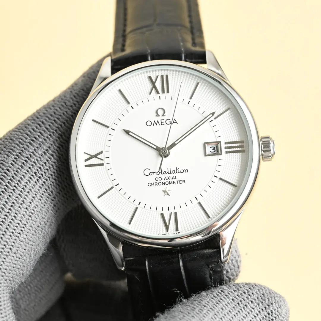Omega（欧米茄） Style Beige Leather Watches Lookbook Reference image 1