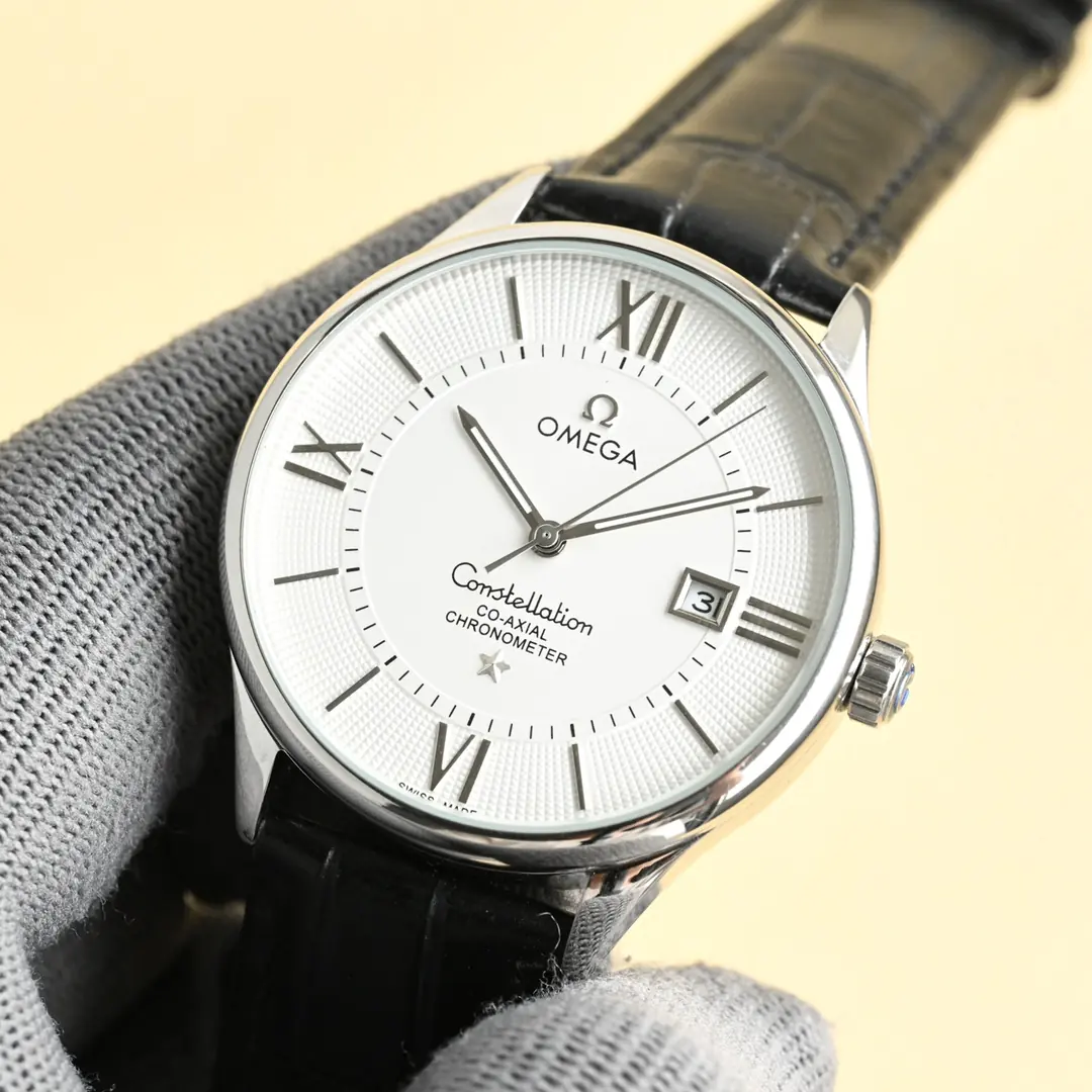 Omega（欧米茄） Style Beige Leather Watches Lookbook Reference image 2