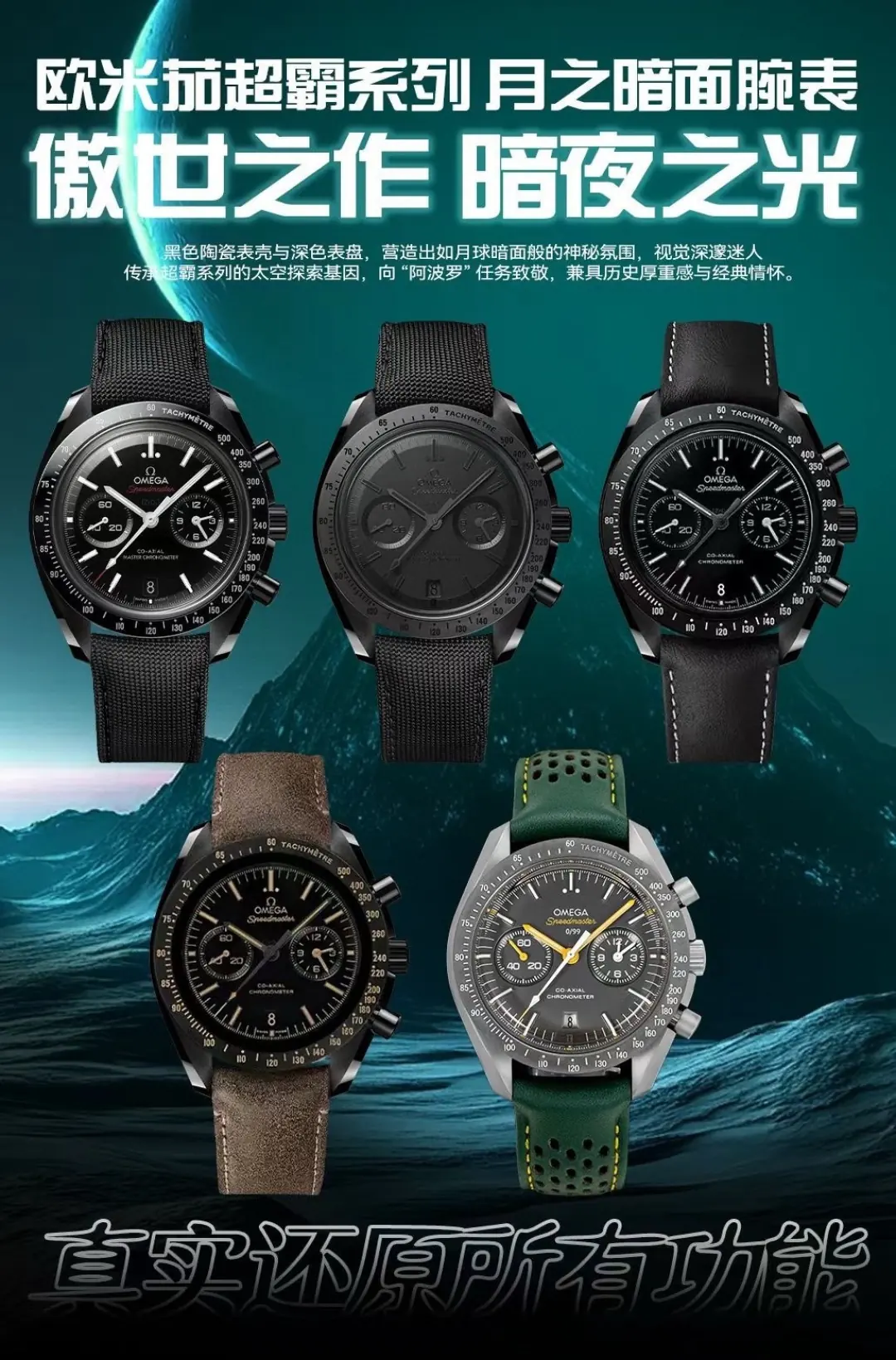 Omega（欧米茄） Style Black Nylon Watches Lookbook Reference image 1
