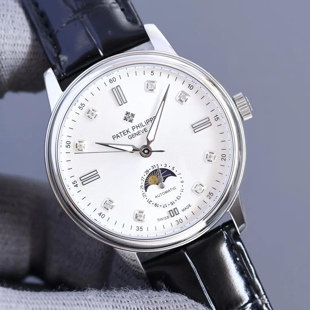 Patek Philippe（百达翡丽） Style Beige Leather Watches Lookbook Reference image 1