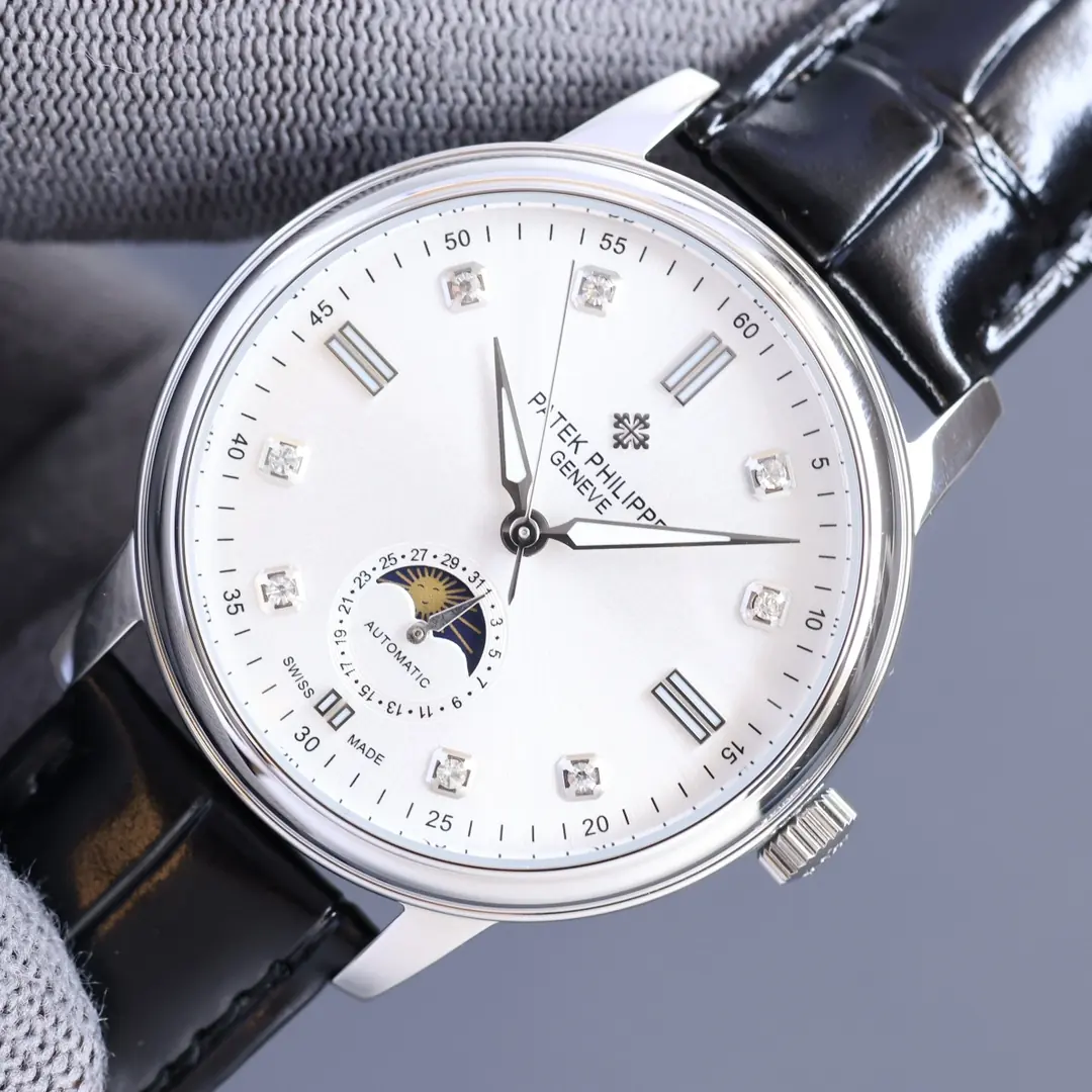 Patek Philippe（百达翡丽） Style Beige Leather Watches Lookbook Reference image 2