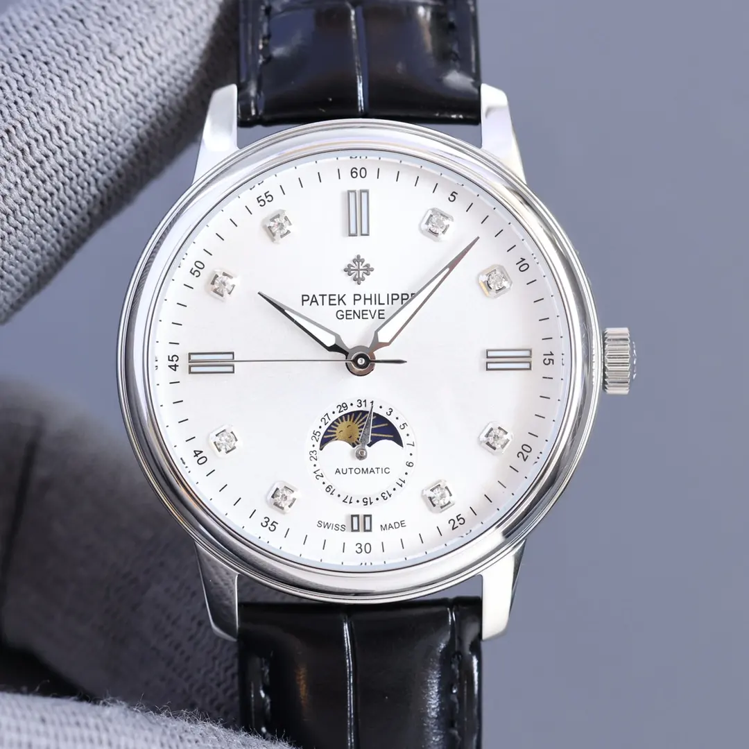 Patek Philippe（百达翡丽） Style Beige Leather Watches Lookbook Reference image 3