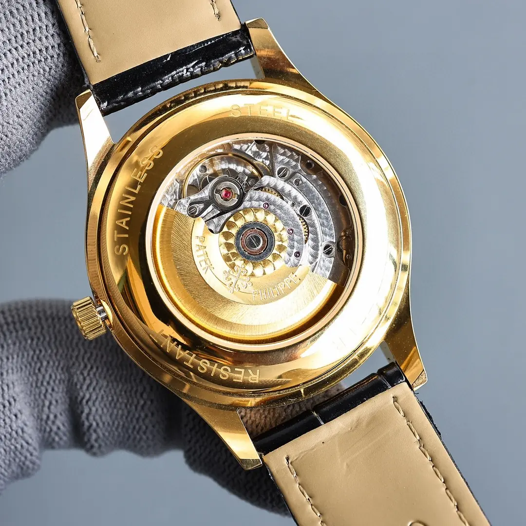 Patek Philippe（百达翡丽） Style Beige Leather Watches Lookbook Reference image 6