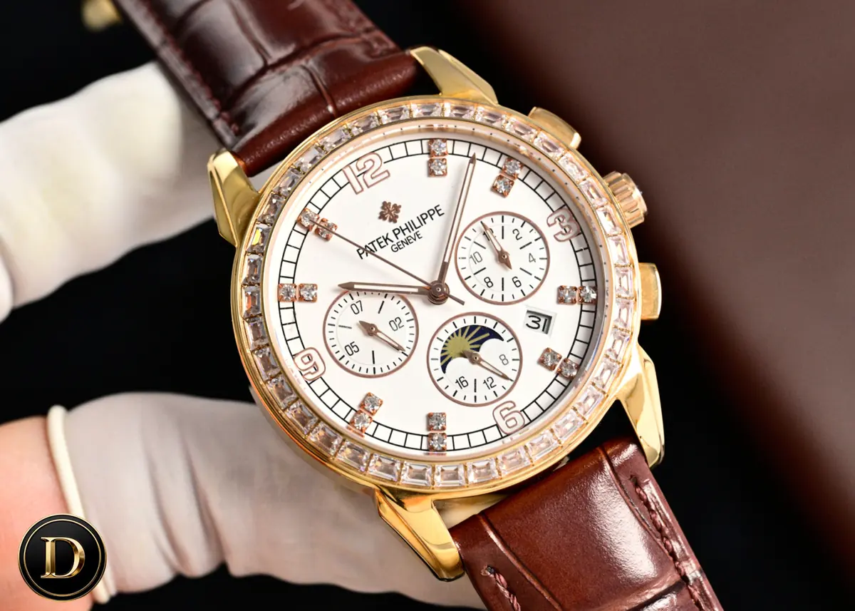 Patek Philippe（百达翡丽） Style Beige Leather Watches Lookbook Reference image 4
