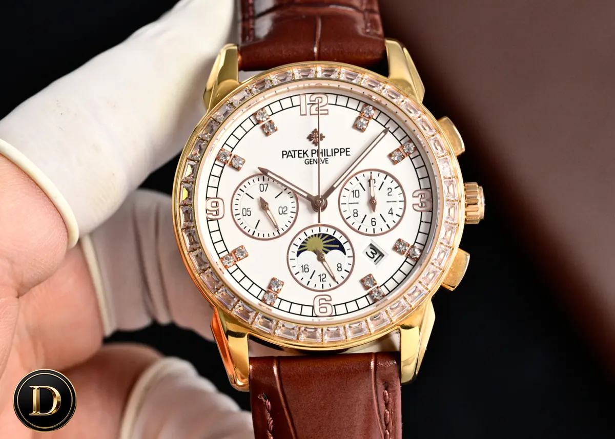 Patek Philippe（百达翡丽） Style Beige Leather Watches Lookbook Reference image 5