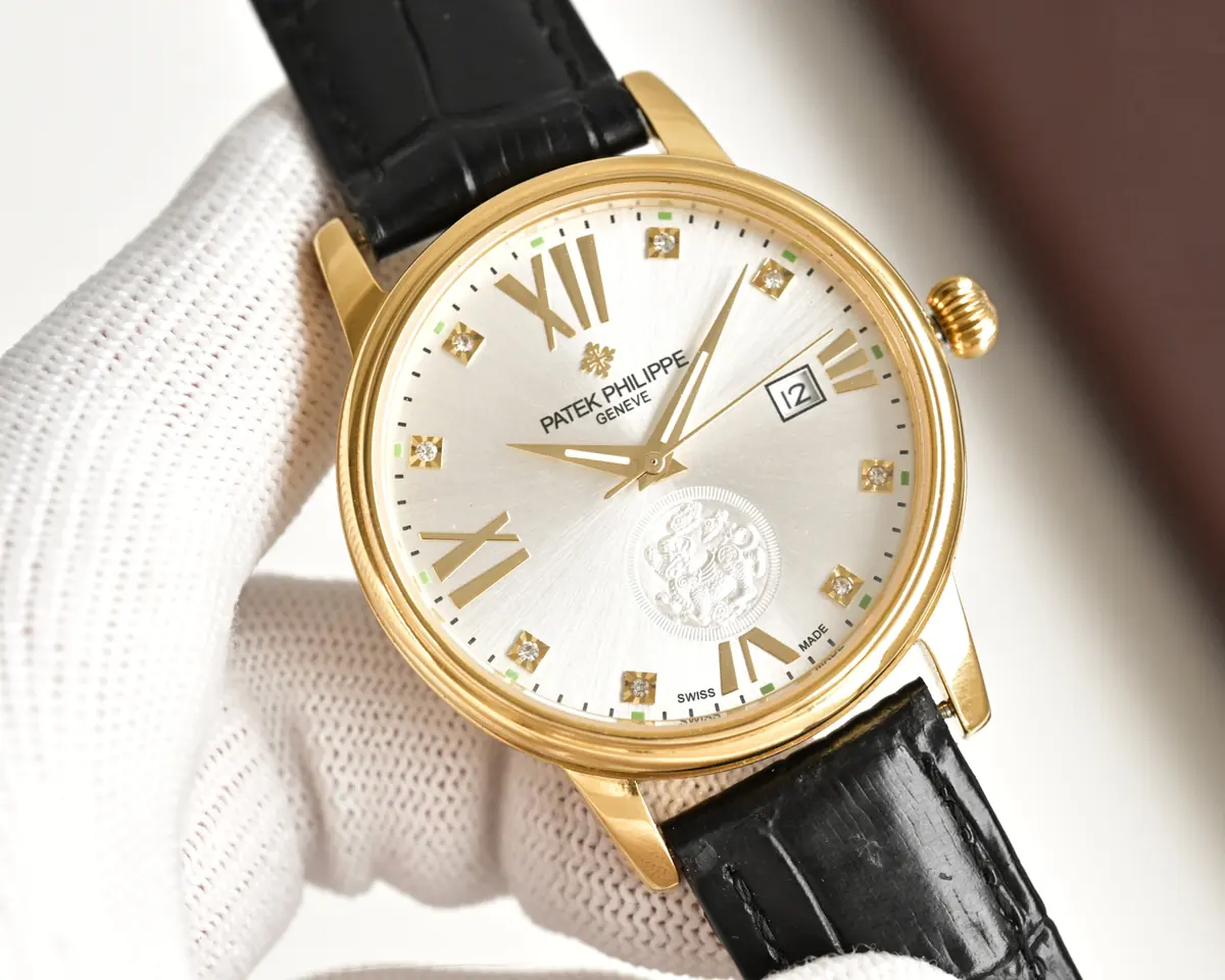 Patek Philippe（百达翡丽） Style Beige Leather Watches Lookbook Reference image 2