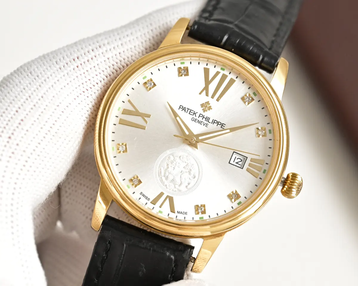 Patek Philippe（百达翡丽） Style Beige Leather Watches Lookbook Reference image 3
