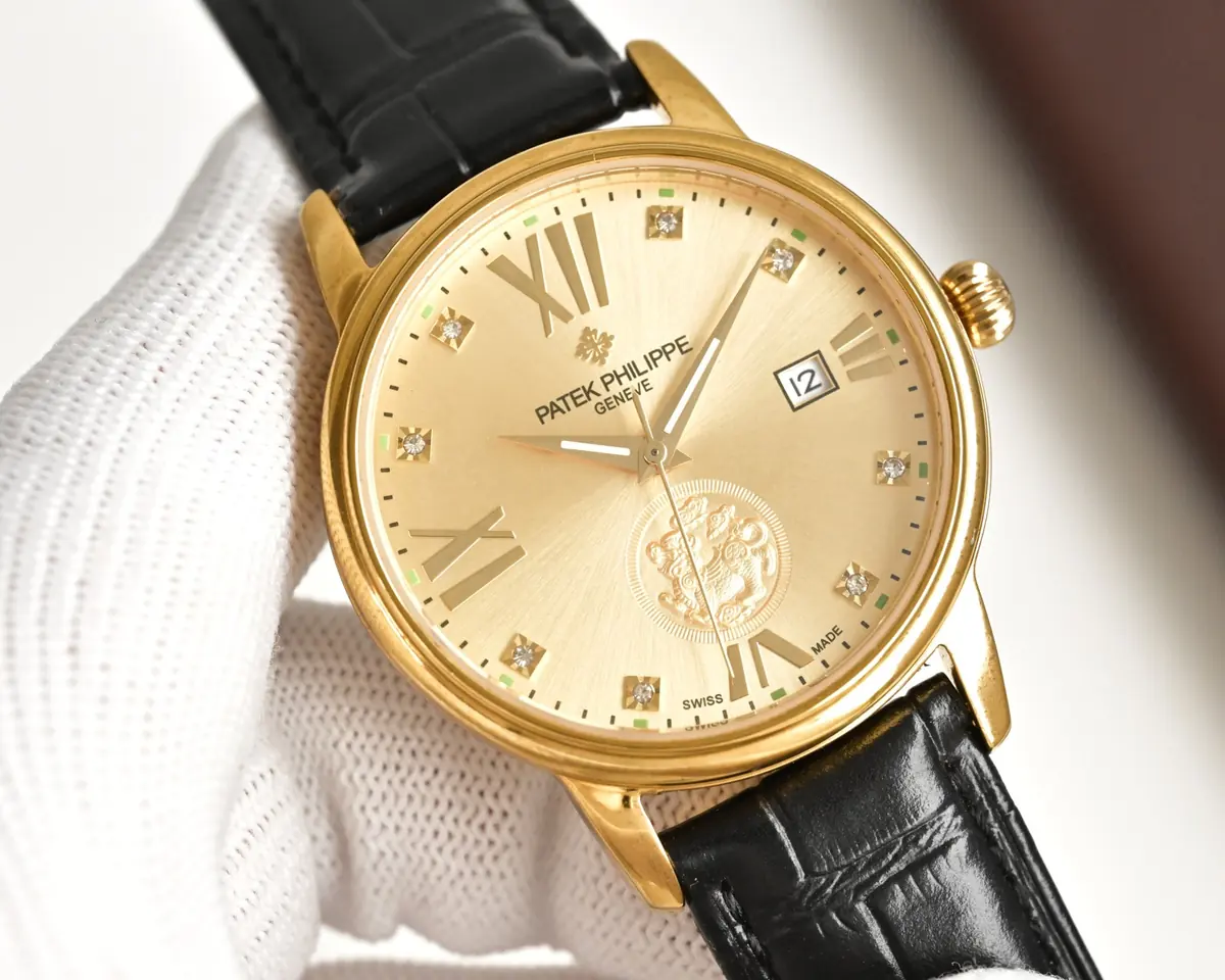 Patek Philippe（百达翡丽） Style Beige Leather Watches Lookbook Reference image 4