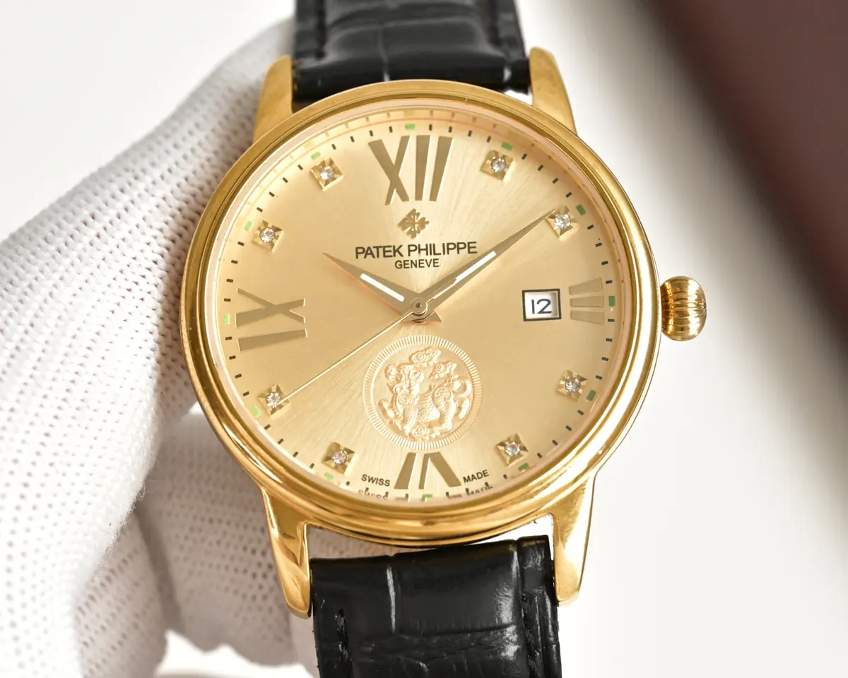 Patek Philippe（百达翡丽） Style Beige Leather Watches Lookbook Reference image 5