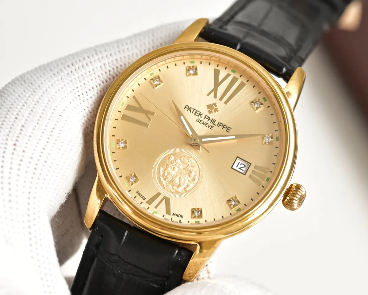 Patek Philippe（百达翡丽） Style Beige Leather Watches Lookbook Reference image 6