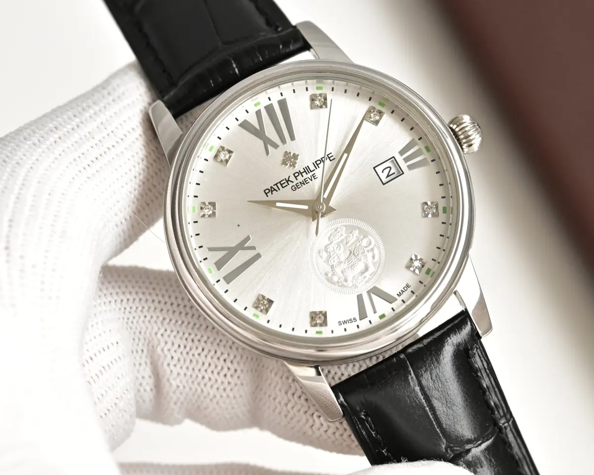 Patek Philippe（百达翡丽） Style Beige Leather Watches Lookbook Reference image 1