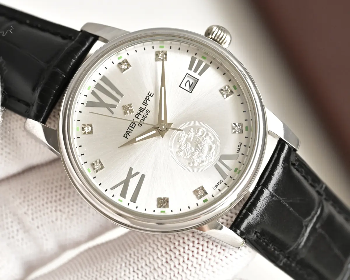 Patek Philippe（百达翡丽） Style Beige Leather Watches Lookbook Reference image 3