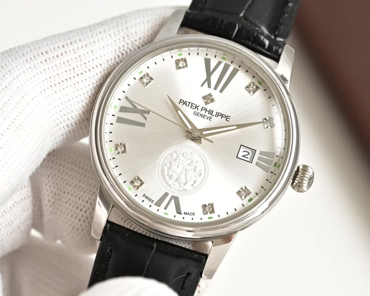 Patek Philippe（百达翡丽） Style Beige Leather Watches Lookbook Reference image 4