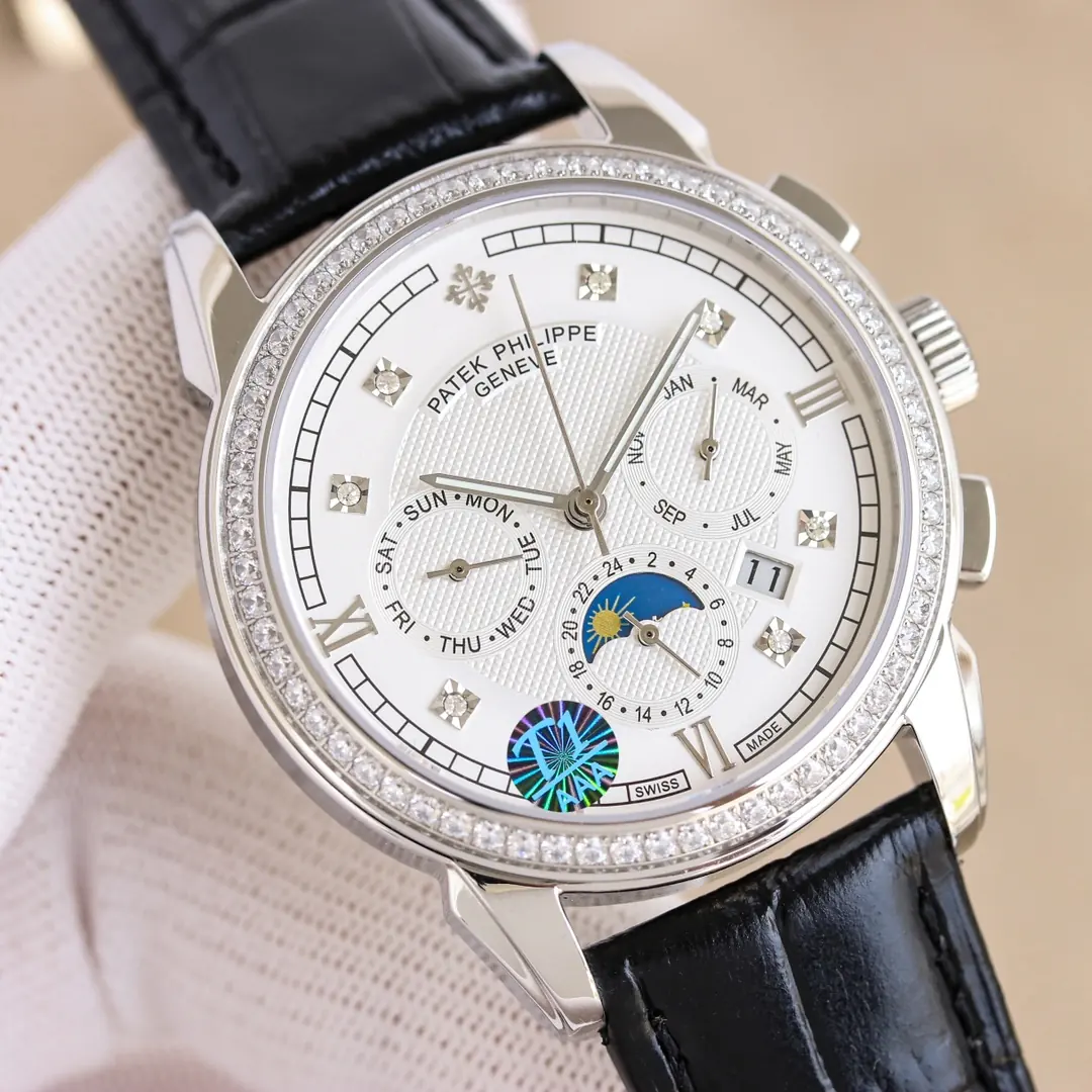 Patek Philippe（百达翡丽） Style Leather Watches Lookbook Reference image 3