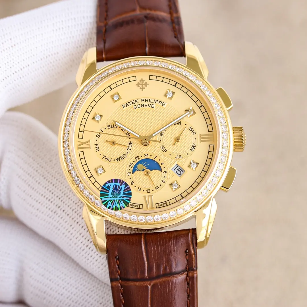 Patek Philippe（百达翡丽） Style Leather Watches Lookbook Reference image 1