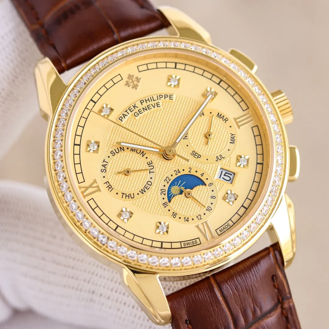 Patek Philippe（百达翡丽） Style Leather Watches Lookbook Reference image 3