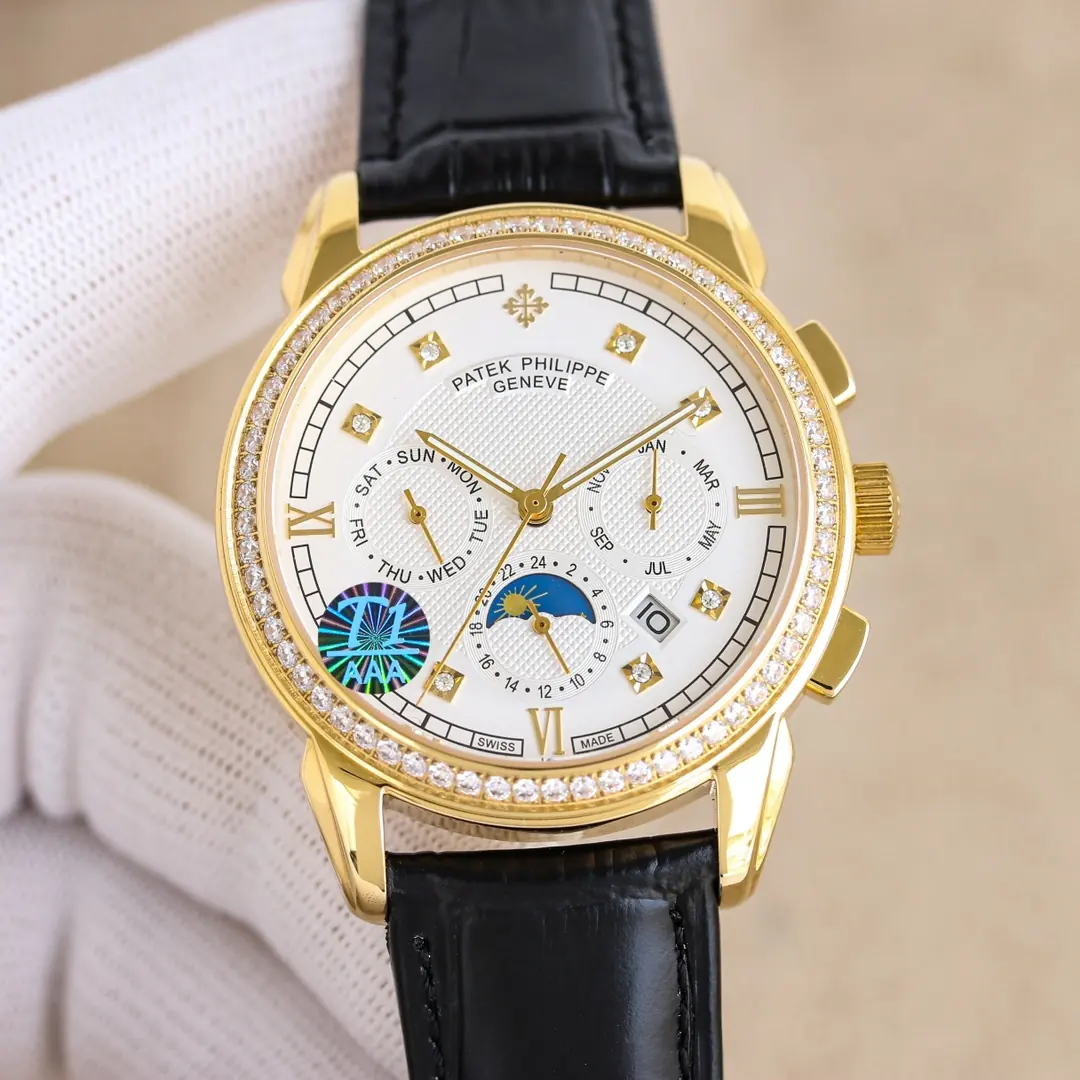 Patek Philippe（百达翡丽） Style Leather Watches Lookbook Reference image 4