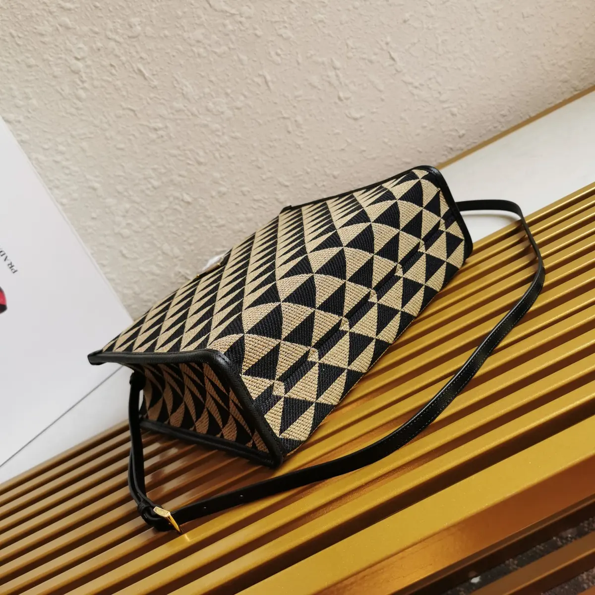 Prada Style Beige Leather Tote Bag Lookbook Reference image 3