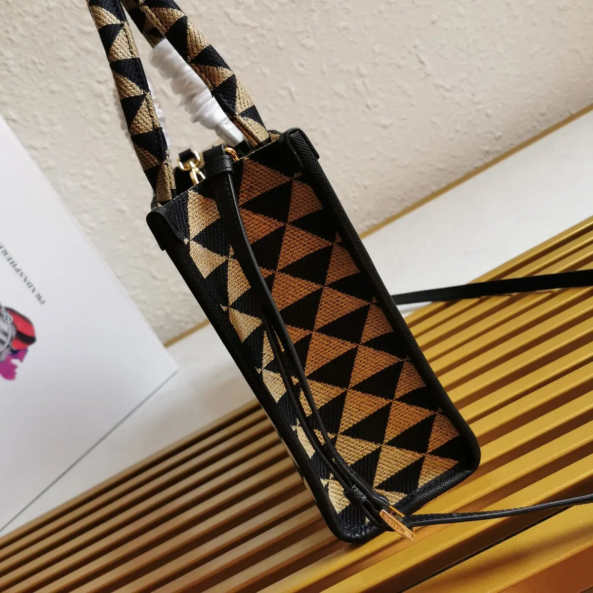 Prada Style Beige Leather Tote Bag Lookbook Reference image 6