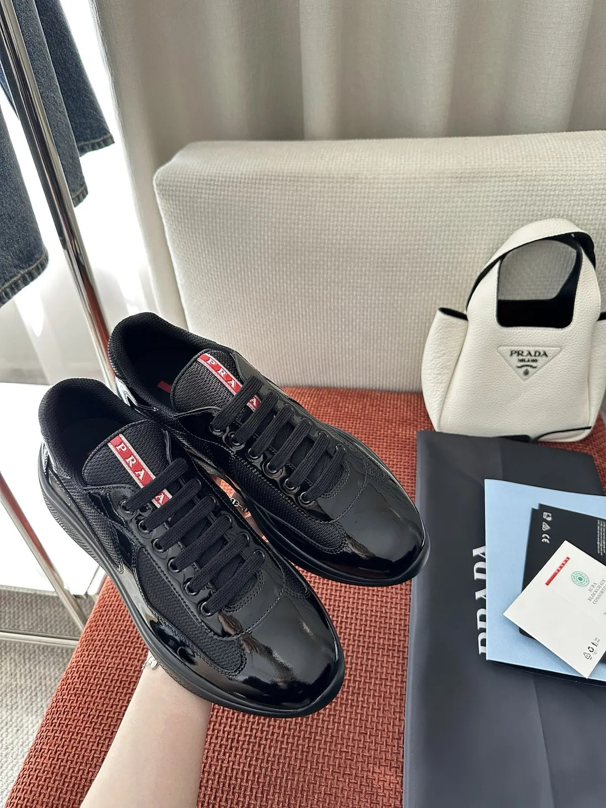 Prada Style Black Leather Women's Shoes Lookbook Reference image 2