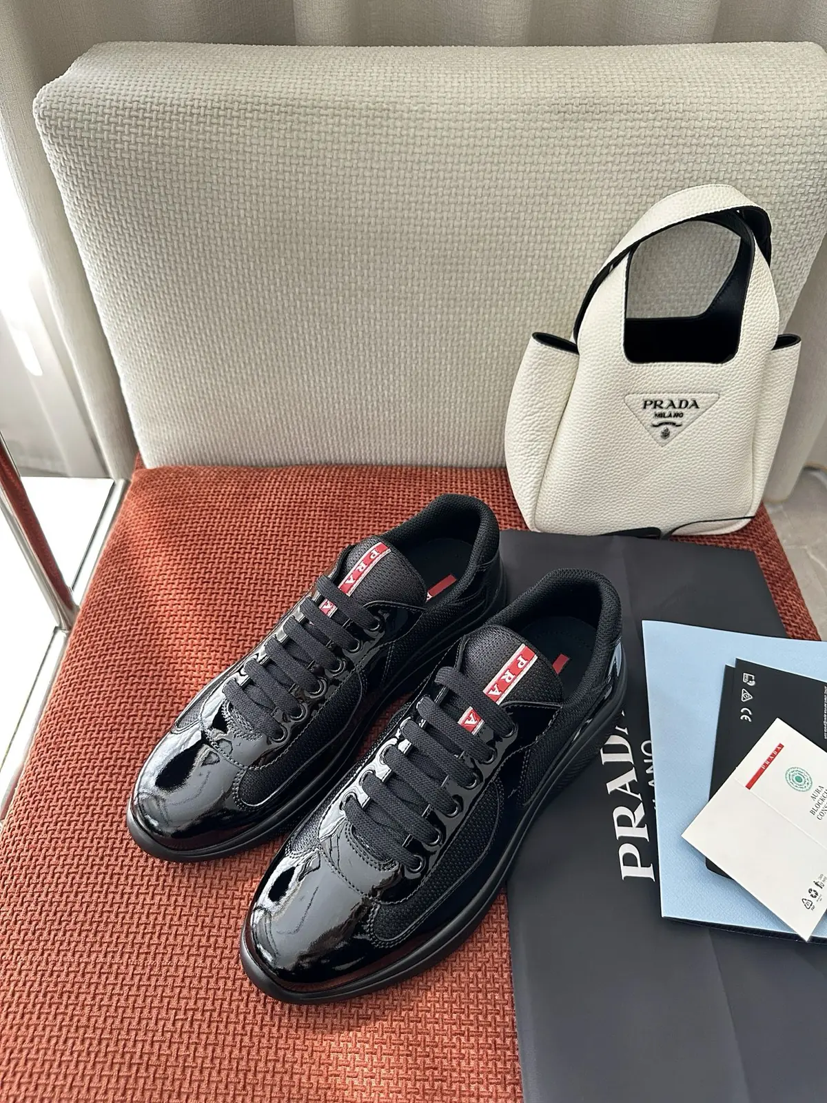 Prada Style Black Leather Women's Shoes Lookbook Reference image 3